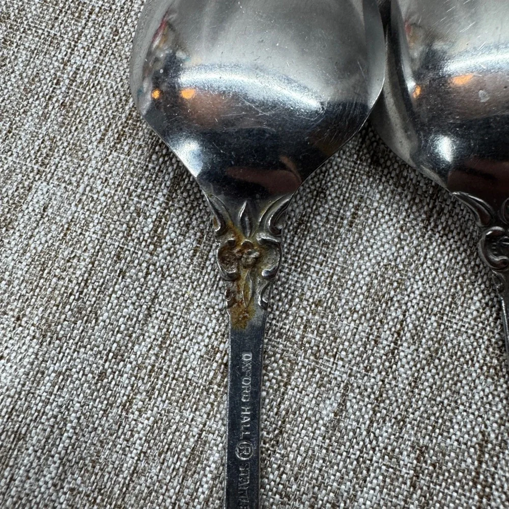 Oxford Hall Exquisite Stainless‎ Teaspoons Set of 5 Sutherland Floral Flatware